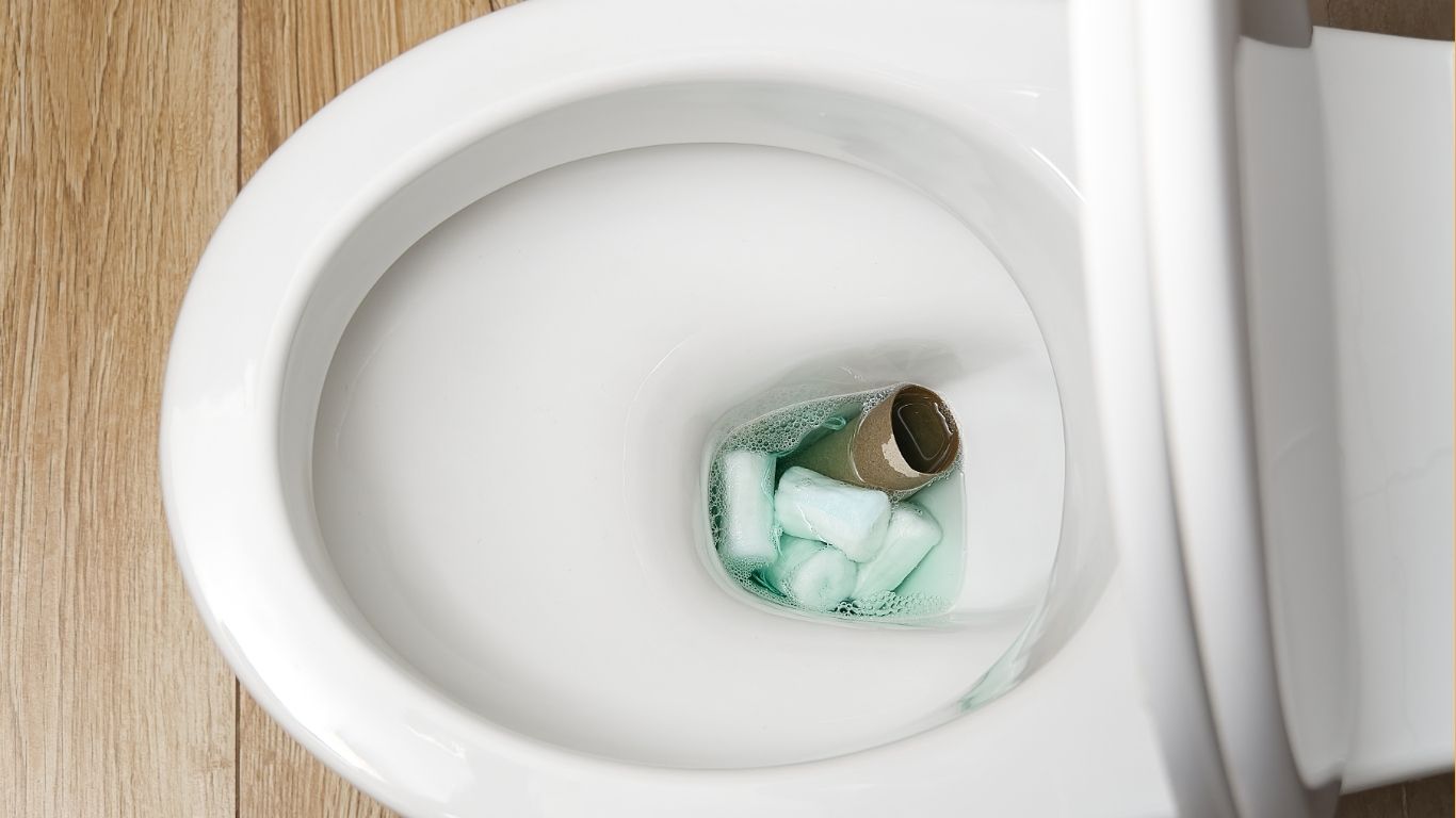 Xả Rác Khó Phân Hủy Xuống Bồn Cầu
